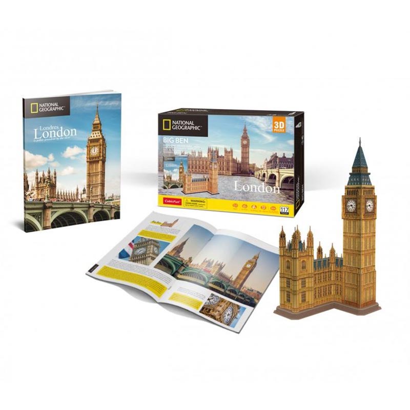 National Geographic London Big Ben 3D Jigsaw - 94 Pcs