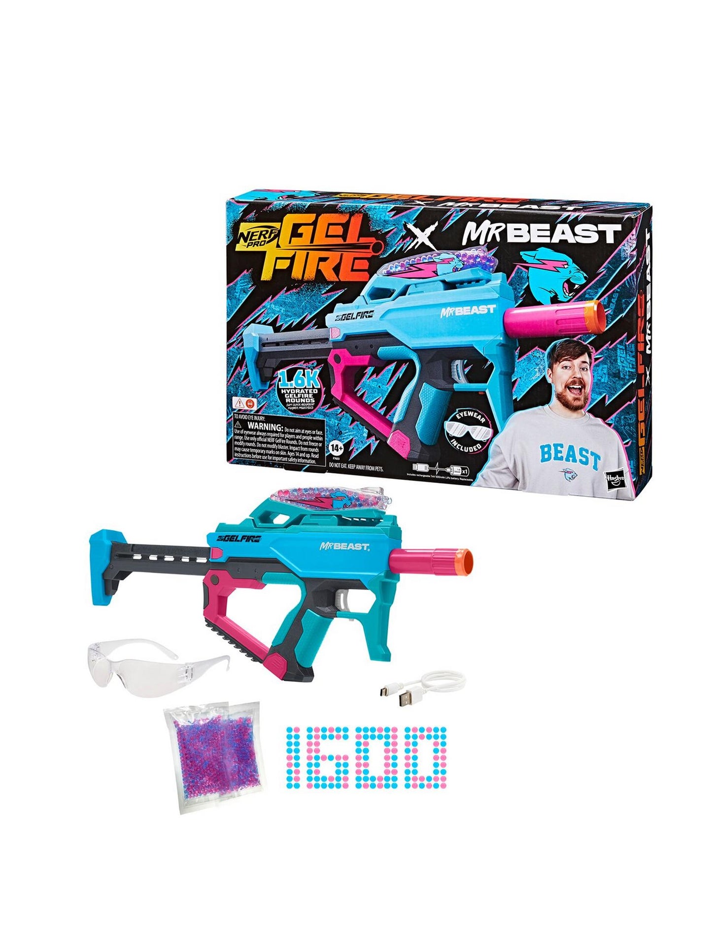 Nerf Pro Gelfire Mrbeast Blaster