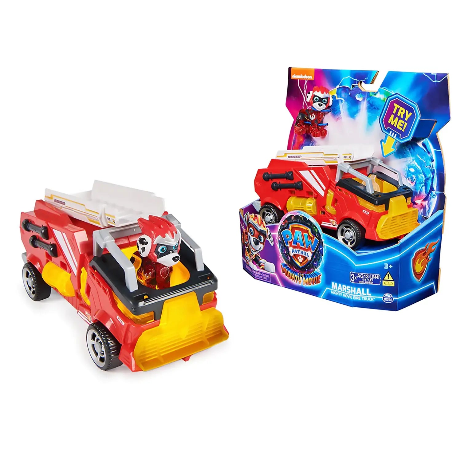 Paw Patrol Marshall Mighty Movie Fire Truck – Eduline Malta