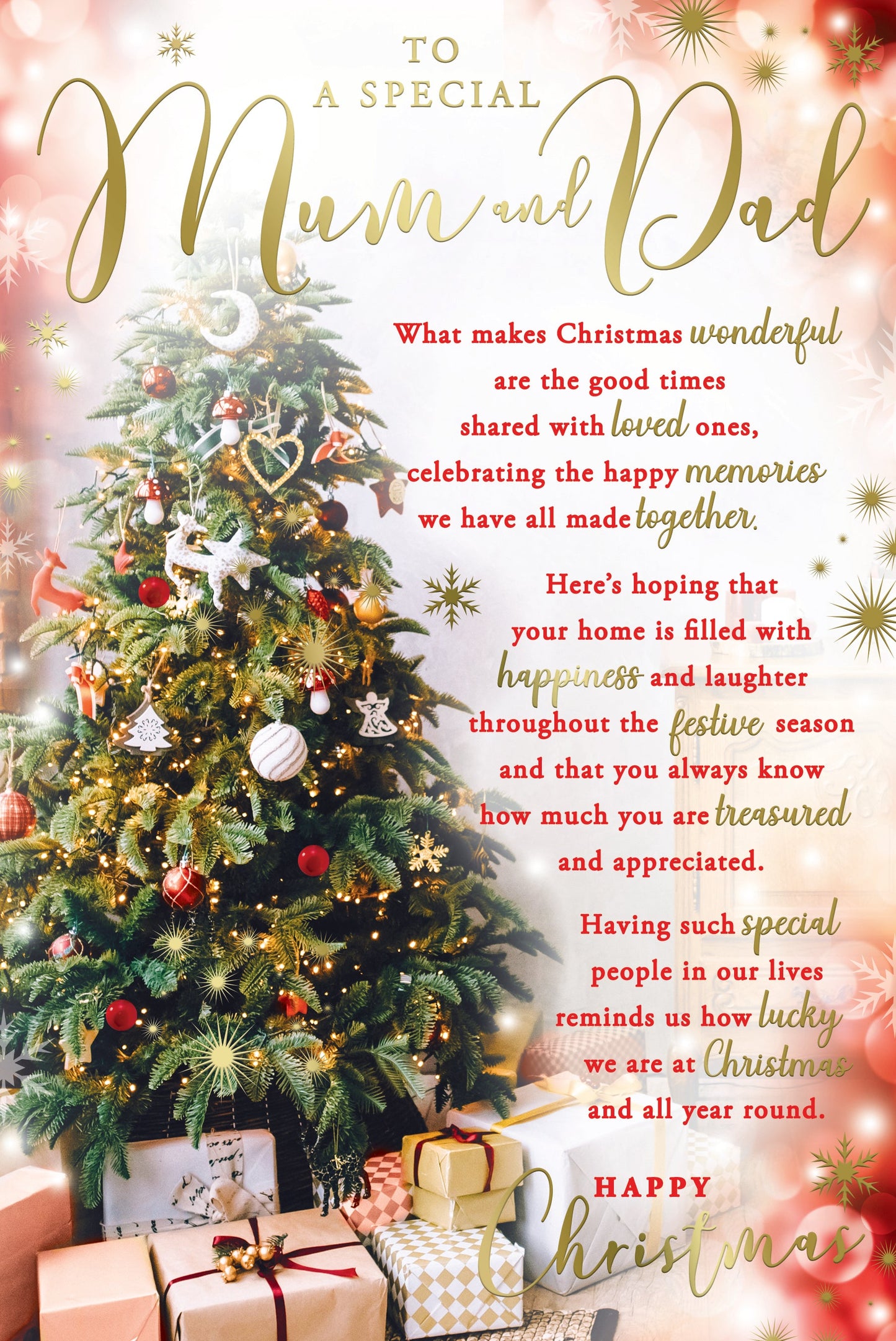 To A Special Mum And Dad