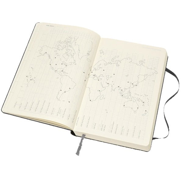Diary 12 Months Daily A5 Black Hardback