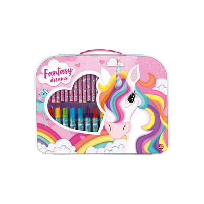 Art Case Drawing Set Unicorn Fantasy Dreams Over X30Pcs
