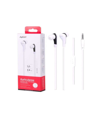 Earphones With Microphone - 1.2Mtr Flat Wire