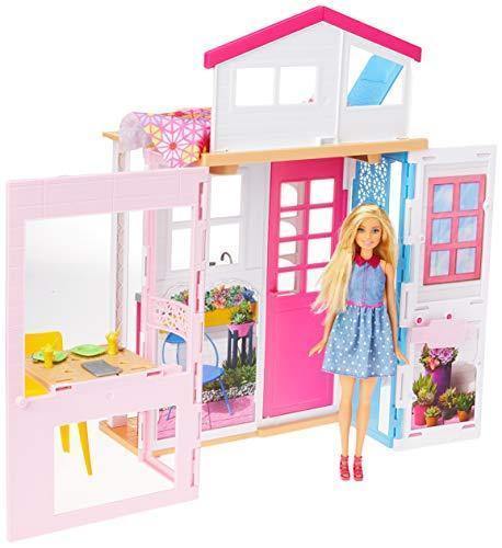 Barbie 2 Storey House And Doll - Eduline Malta