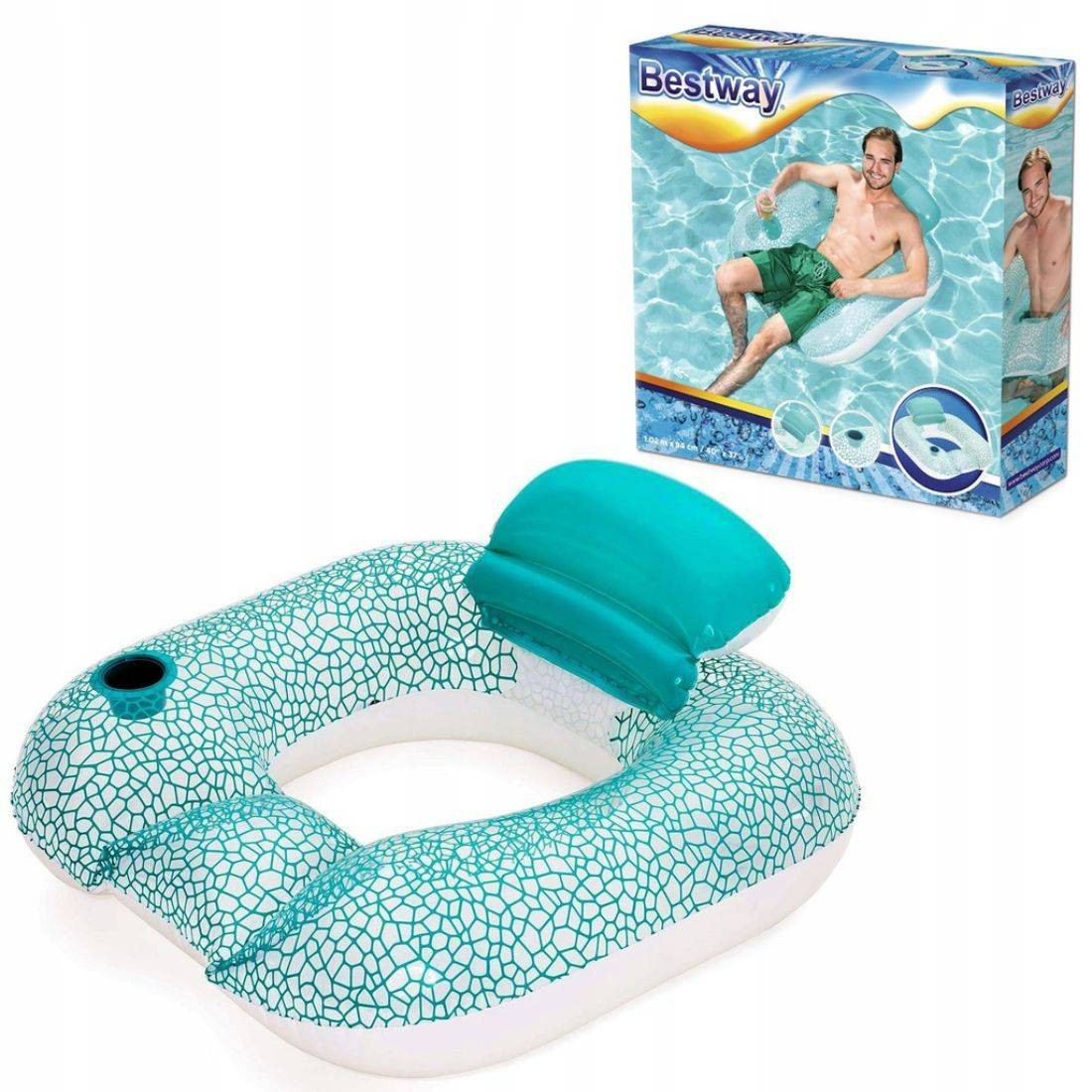 Bestway Inflatable Armchair With Backrest 102X94Cm