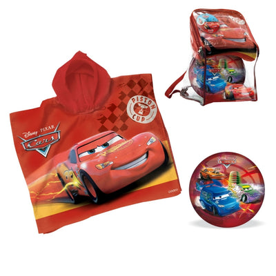 Disney Cars Ball And Poncho Set