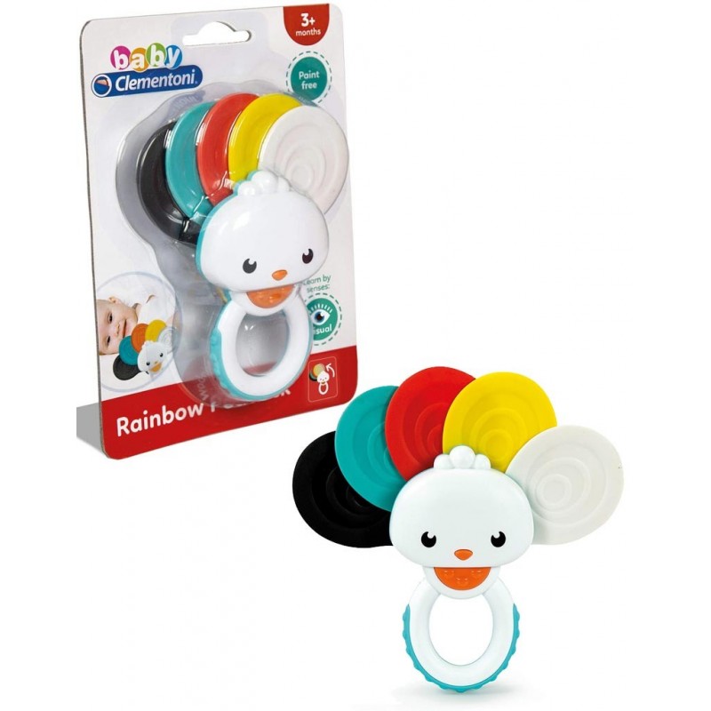 Rainbow Peacock Rattle