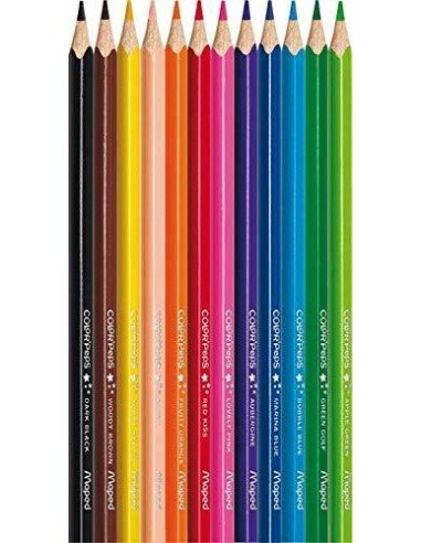 Pencil Colours X12 Colour Peps Star