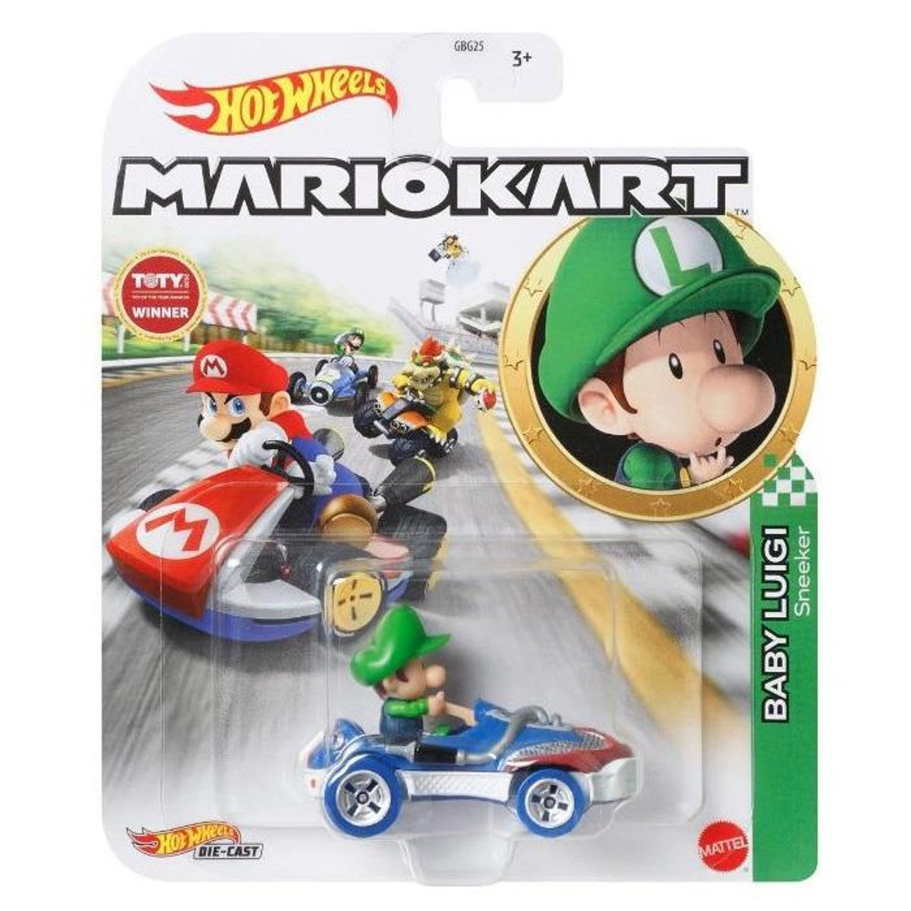 Hot Wheels Mario Kart - Baby Luigi Sneeker