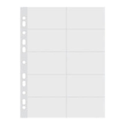 Punched Pockets For Business Cards A4 Pkt X10