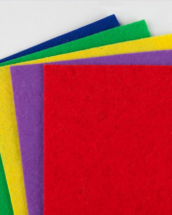 Felt Sheets A4 - 10 Coloured Sheets