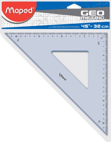 45 Digres Set Squares 32Cm Long