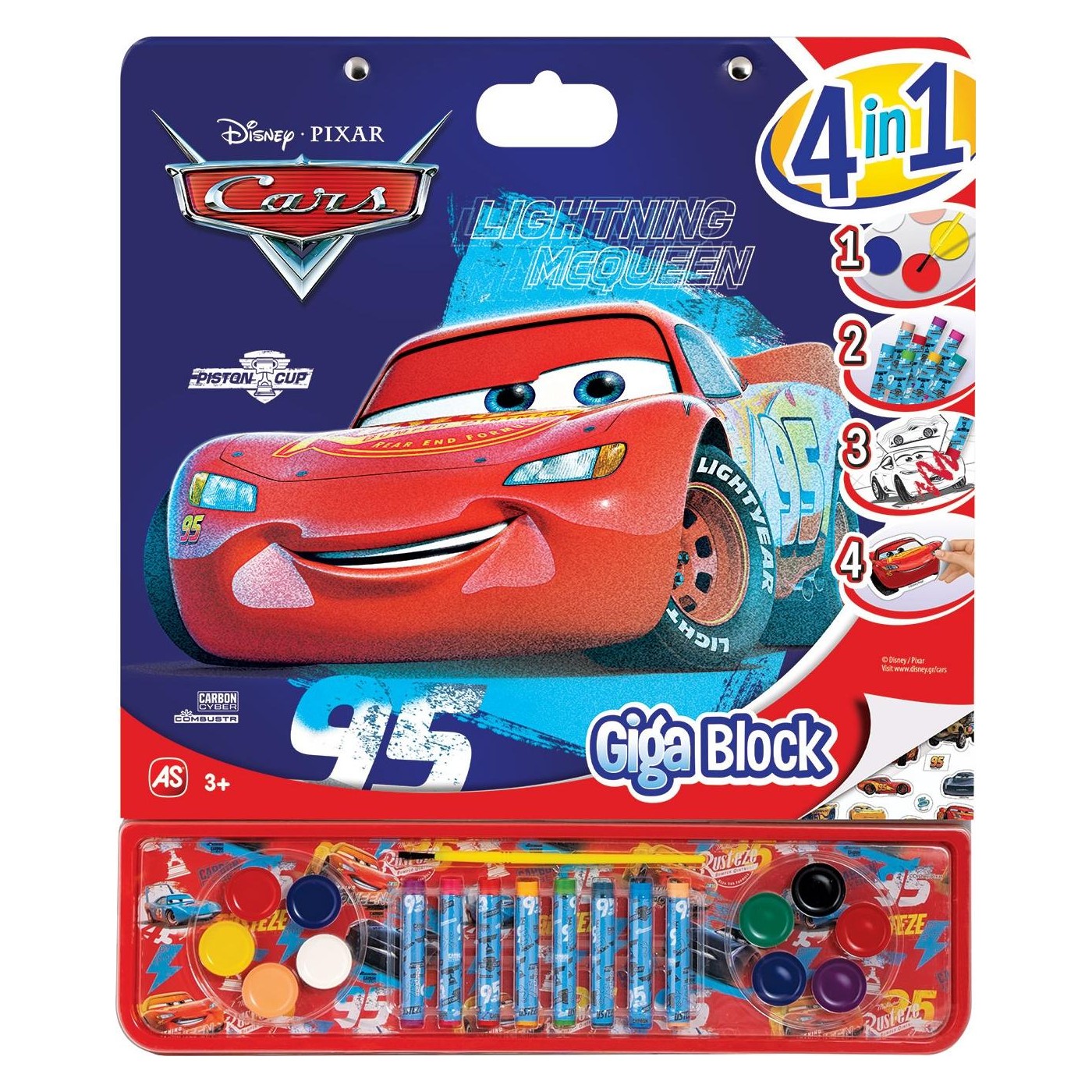 Giga Block Drawing Set Disney Cars 4 In 1