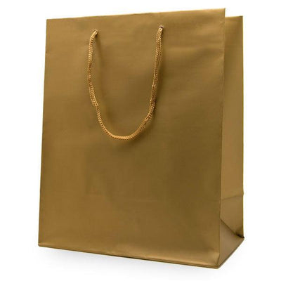 Medium Gift Bag - Matt Gold - 10 X 21 X H25 Cm