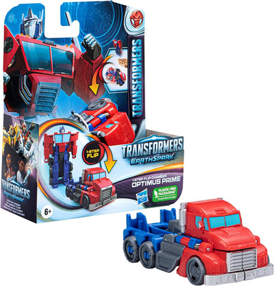 Transformers Earthspark Optimus Prime 1-Step Flip Changer
