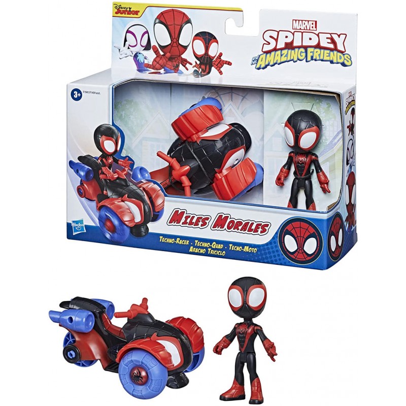 Marvel Spidey And His Amazing Friends Miles Morales Techno Racer