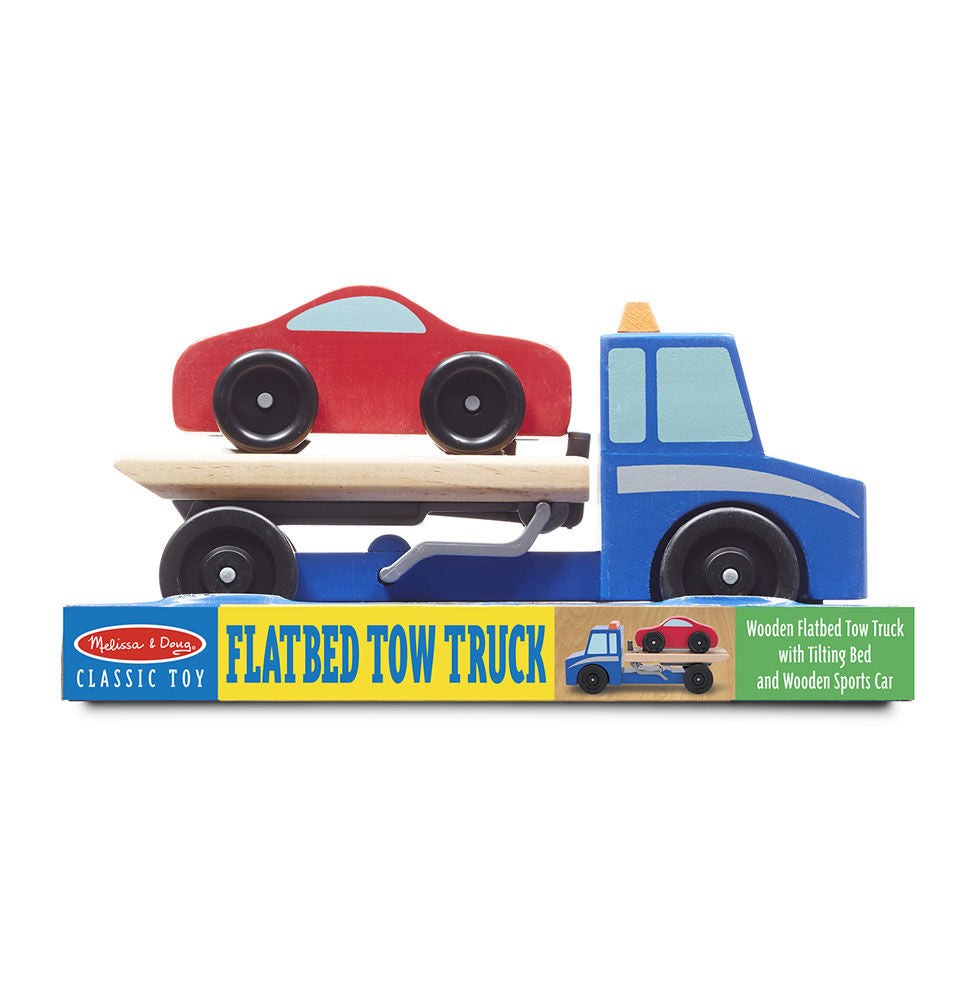 Wooden Flatbed Tow Truck