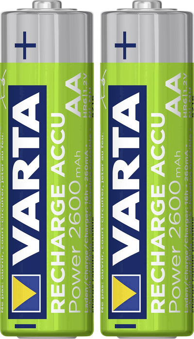 Rechargeable Batteries 2600MAH  1 pkt AA X2pcs