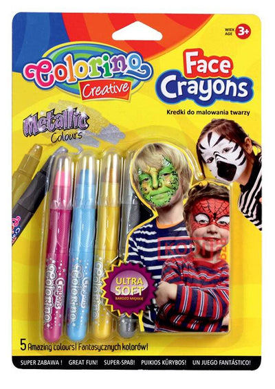 Face Paints Metallic Ultra Soft 1Pkt X 5Pcs