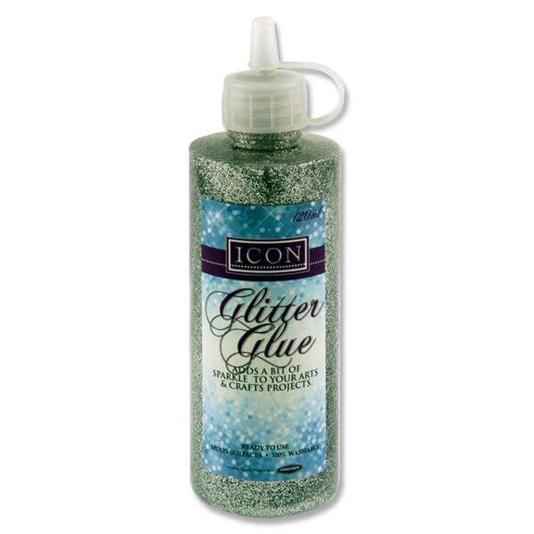Glitter Glue Silver - Large Bottle X120G