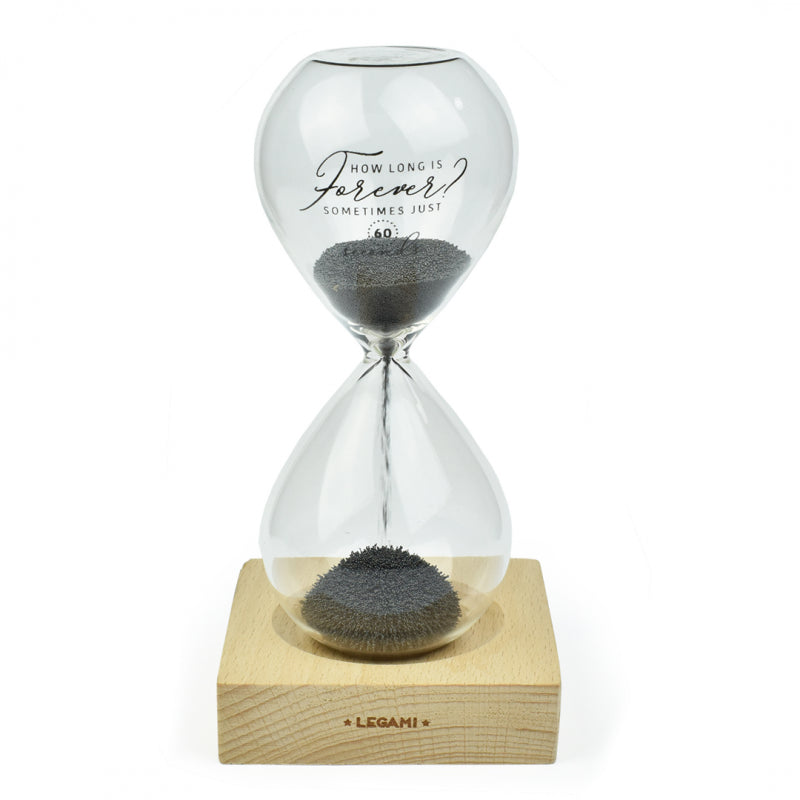 Hourglass With Metal Chips