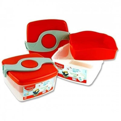 Lunch Box With 2 Compartments Red