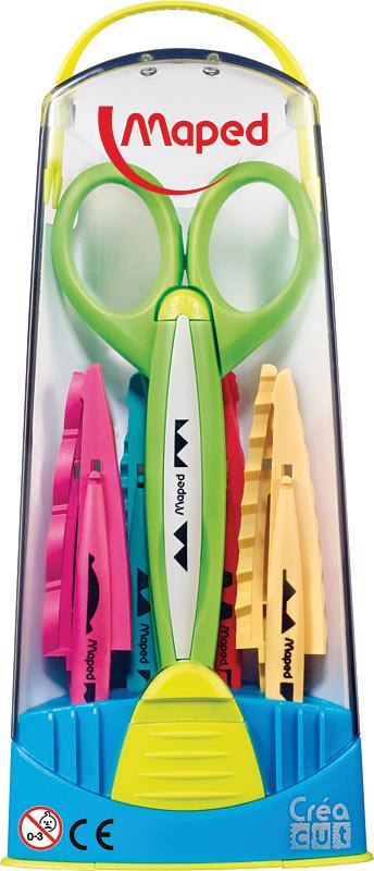 Craft Scissors with 5 Interchangeable Blades, 5 Different Cutting Patterns