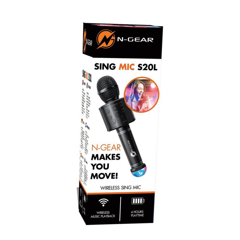 Sing Mic S20 Bluetooth Karaoke Disco Microphone