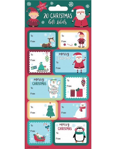 North Pole Christmas Gift Labels
