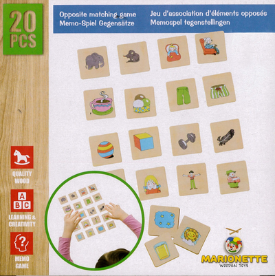 Opposite Matching Wooden Game 20Pcs