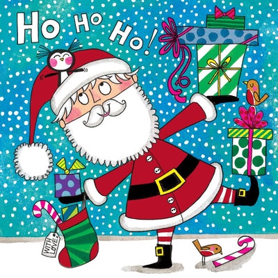 Christmas Jigsaw Card - Ho Ho Ho With Love
