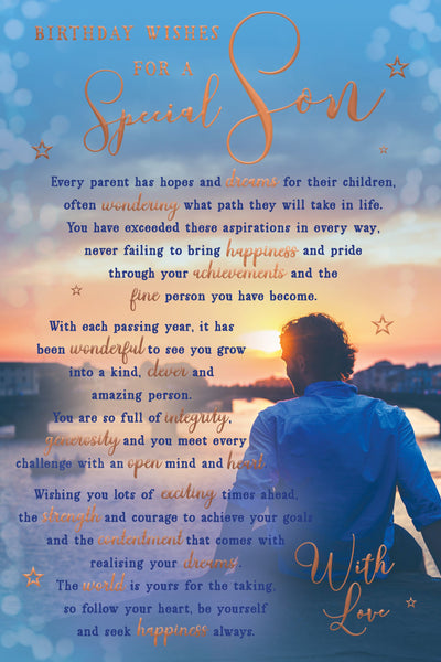 Birthday Wishes For A Special Son