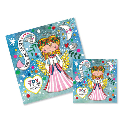 Christmas Jigsaw Card - Peach On Earth Joy To The World