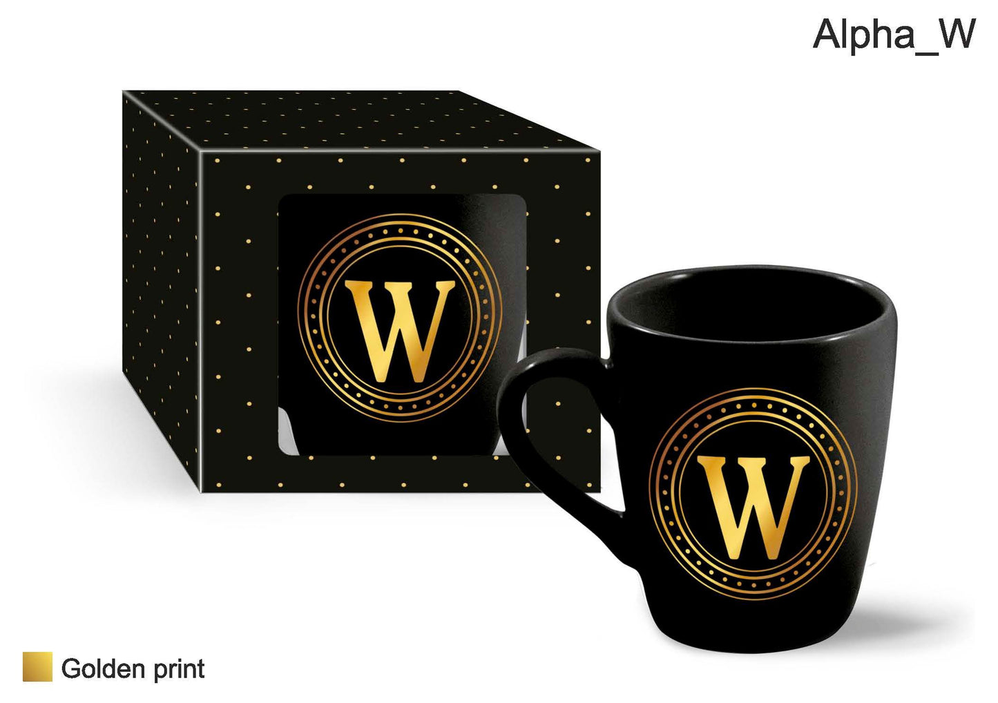 Mug Letter W