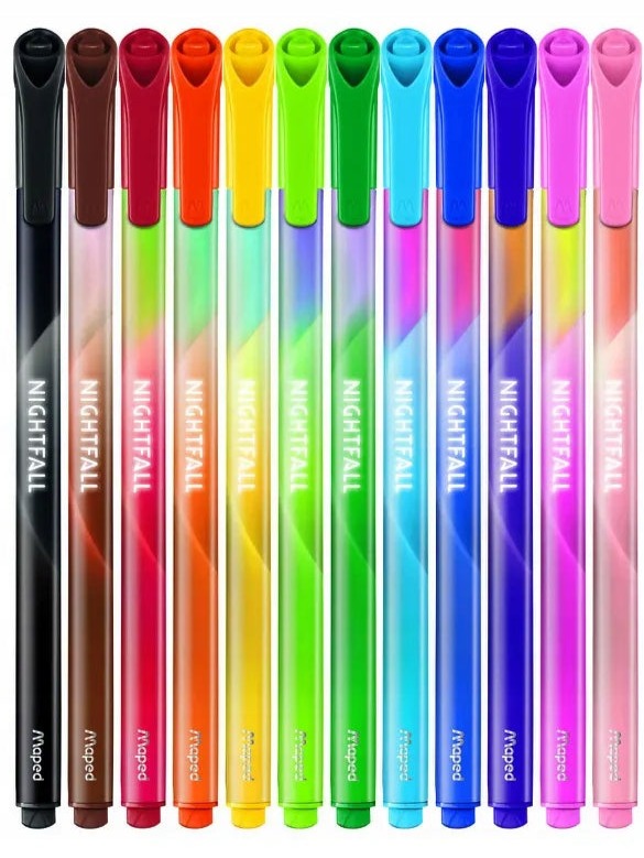 Washable Felt-Tip Pens X12