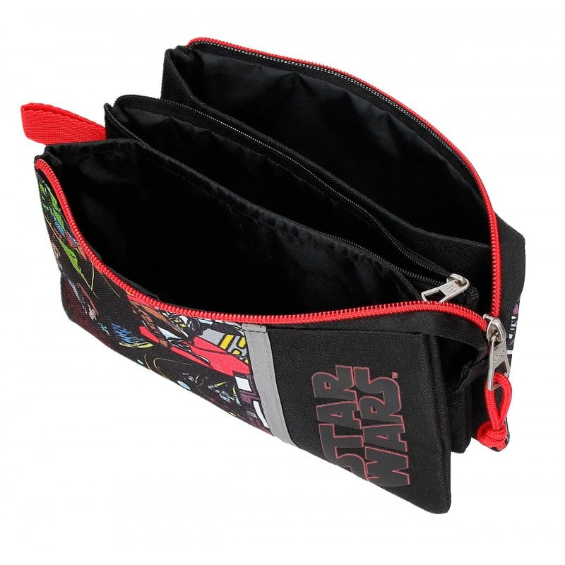 Star Wars 2 Zip 3 Pocket Pencil Case