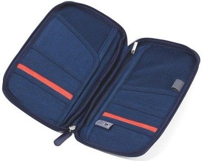 Dark Blue Case For Travel Documents