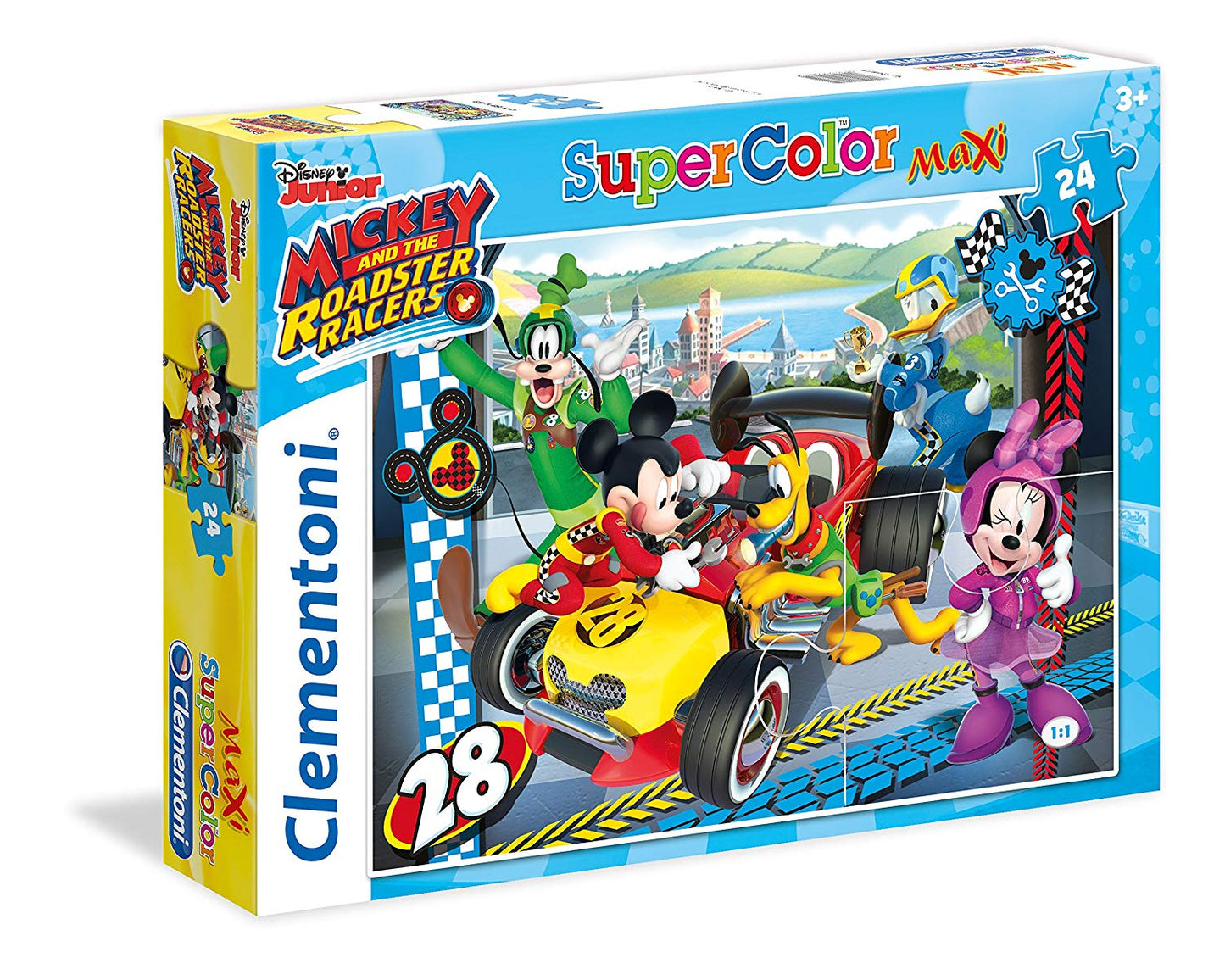 Mickey And The Roadstar Racers Supercolor Maxi Puzzle 24Pcs