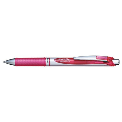 Pentel Energel 0.7Mm Retractable Liquid Gel Roller Pen - Pink Ink