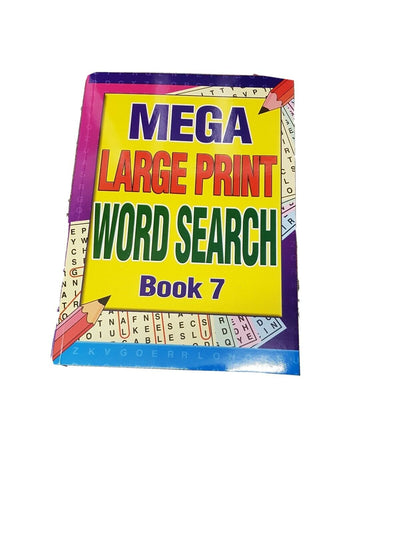 Mega Large Print Word Search