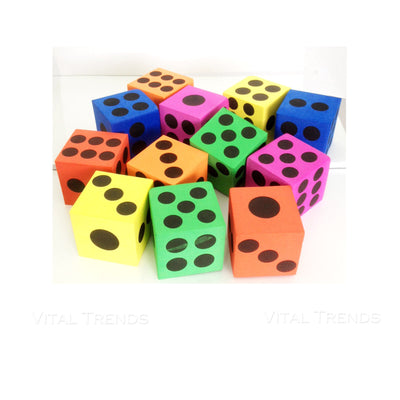 Foam Dice 6X6Cm X1Pcs