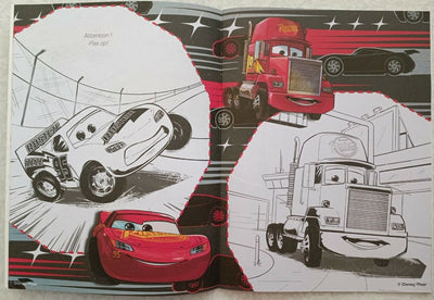 Multicolor Disney Cars Copy Colouring Book