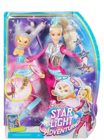 Barbie Starlight Advdnture Doll & Flying Cat - Eduline Malta