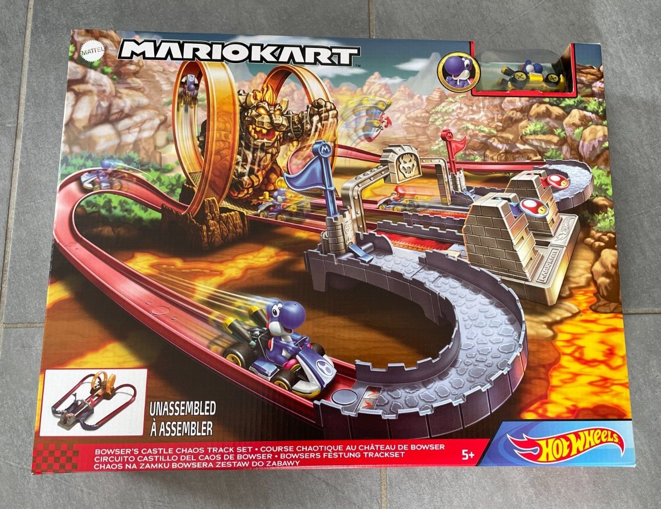 Hot Wheels Circuit Mario Kart Bowser Castle