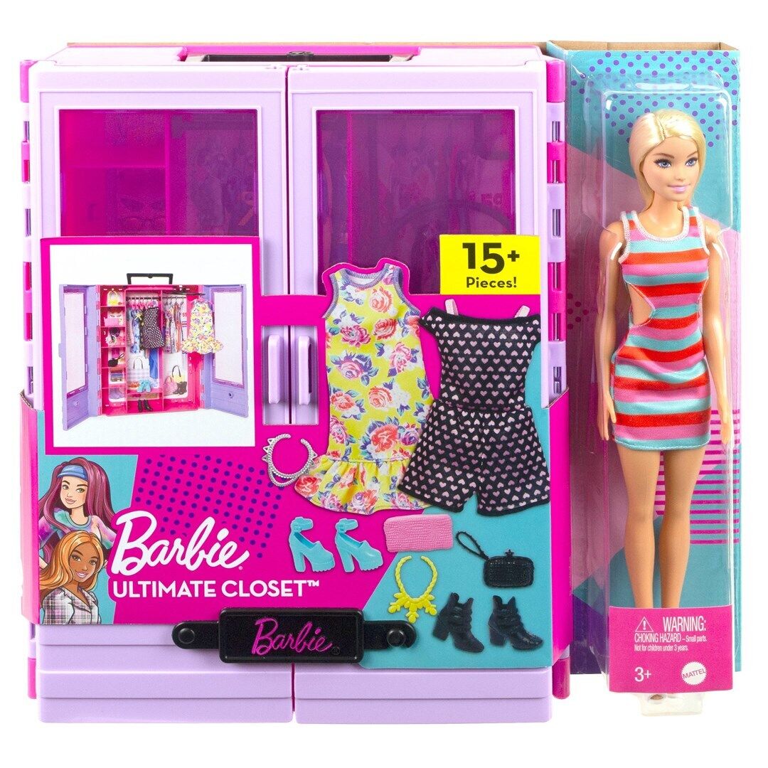Barbie Fashionistas Ultimate Closet Portable Fashion Toy With Doll
