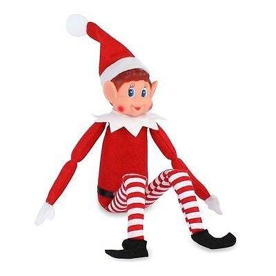 Plush Elf Red Boy With Velcro Hands