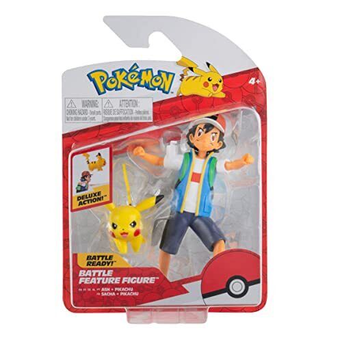 Pokemon Battle Feature Action Figure - Ash And Pikachu
