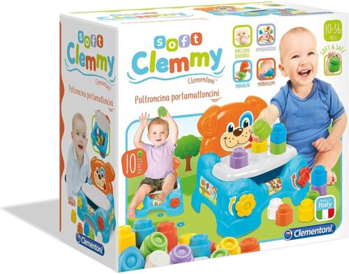 Clemmy - Baby Blue Seat With Soft Blocks