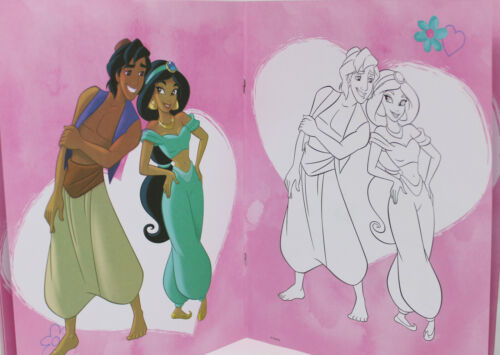 Multicolor Disney Princess Colouring Book