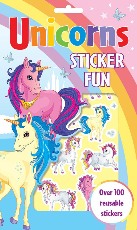 Unicorns Sticker Fun Over 100 Reusable Stickers